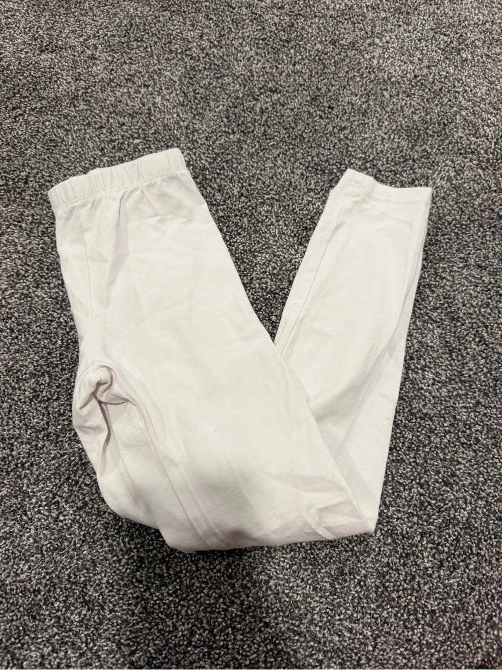 Size Medium 7/ 8 The Children’s Place Solid White Leggings